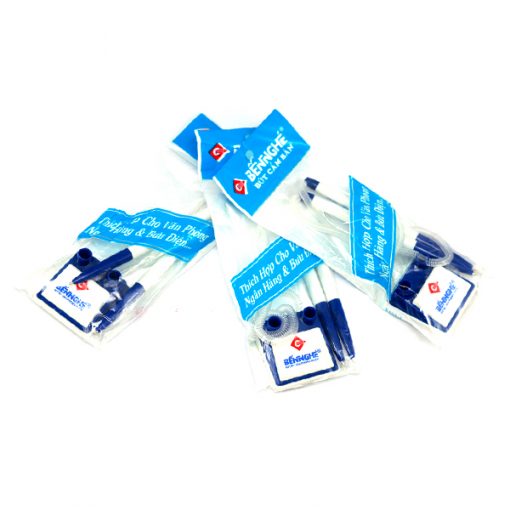 Bút bi cắm bàn (xanh - xanh) - Ảnh 2