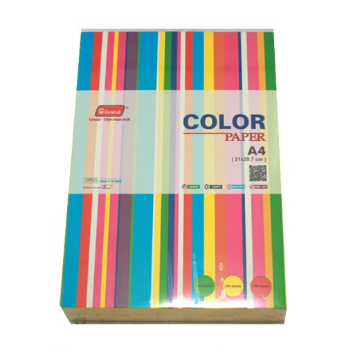 Giấy màu mỏng Grand (khổ a3, a4) - Ảnh 3