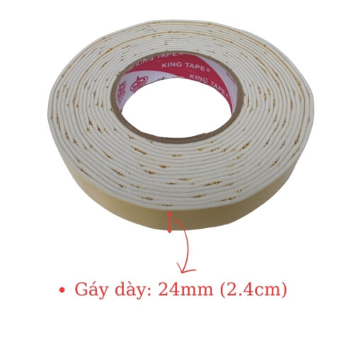 băng keo xốp trắng 24mm