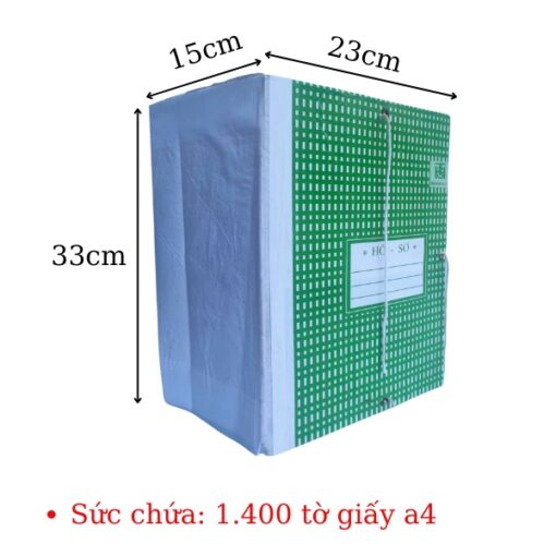 bìa 3 dây giấy tấn hồng gáy 15cm