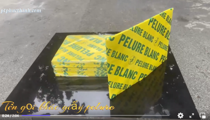 video giấy niêm phong pelure