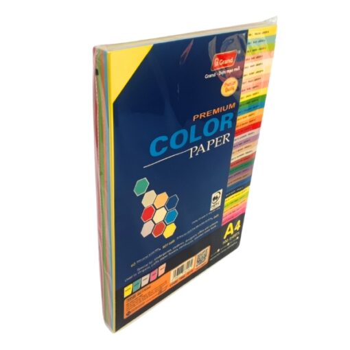bìa thái grand a4 160gsm màu trộn