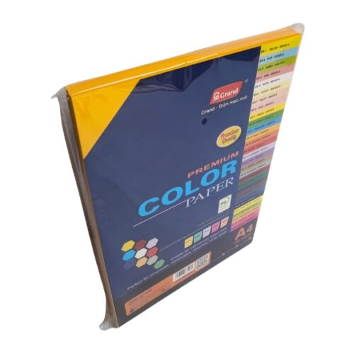 bìa thái grand a4 160gsm màu vàng kim