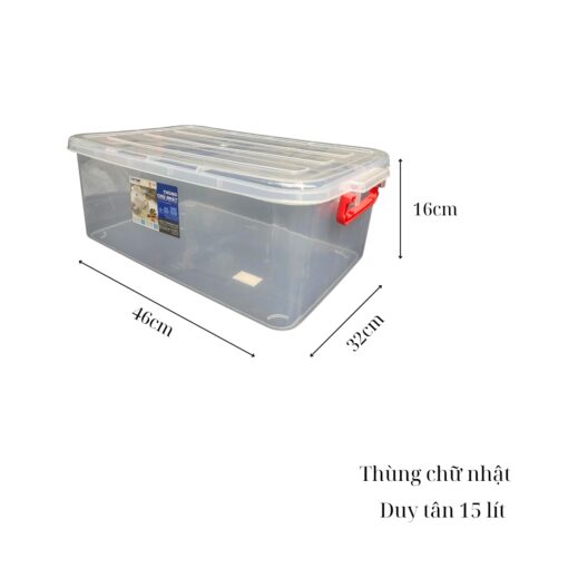 thùng chữ nhật Duy Tân 15 lít giá rẻ