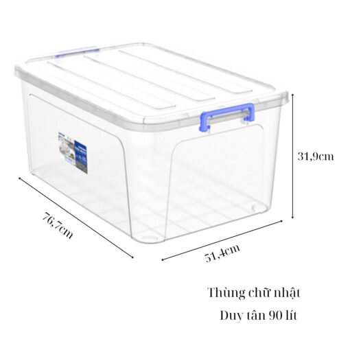 thùng chữ nhật Duy Tân 90 lít giá rẻ