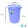 xô nhựa 160 lít