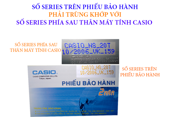 một bước để có cách kiểm tra máy tính casio chính hãng