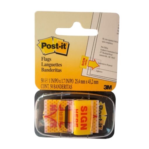 giấy note sign here post it 3m