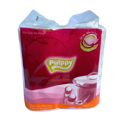 Khăn giấy đa năng pulppy đỏ