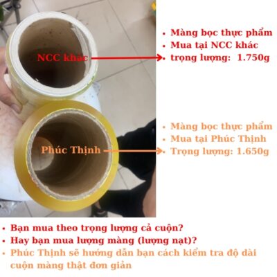Tổng trọng lượng cuộn màng có quan trọng không?