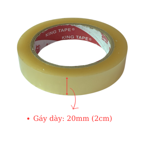 băng keo trong 20mm lõi lớn