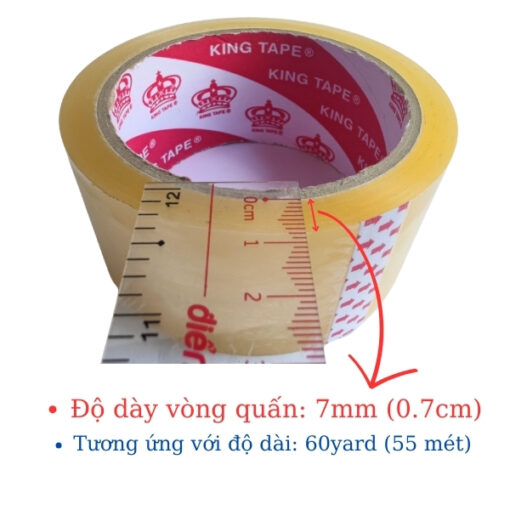 Băng keo trong king tape (trong suốt) - Ảnh 5