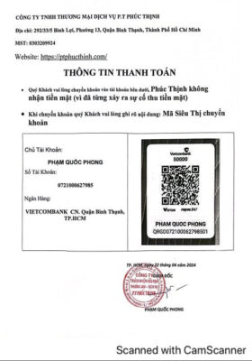 Thông tin chuyển khoản Phúc Thịnh