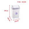 thùng rác nắp lật duy tân 9 lít