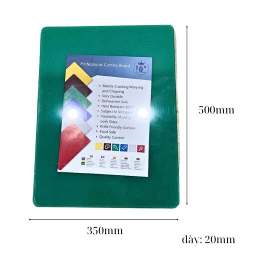 thớt nhựa chữ nhật 35-50cm màu lá