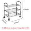 xe đẩy thức ăn inox 3 tầng lớn
