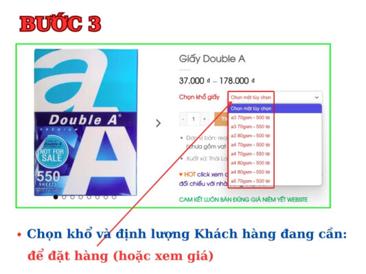 cách đặt hàng bước 3