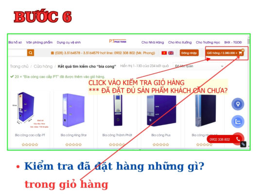 cách đặt hàng bước 6