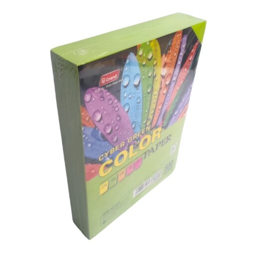 giấy màu dạ quang grand a4 80gsm màu lá