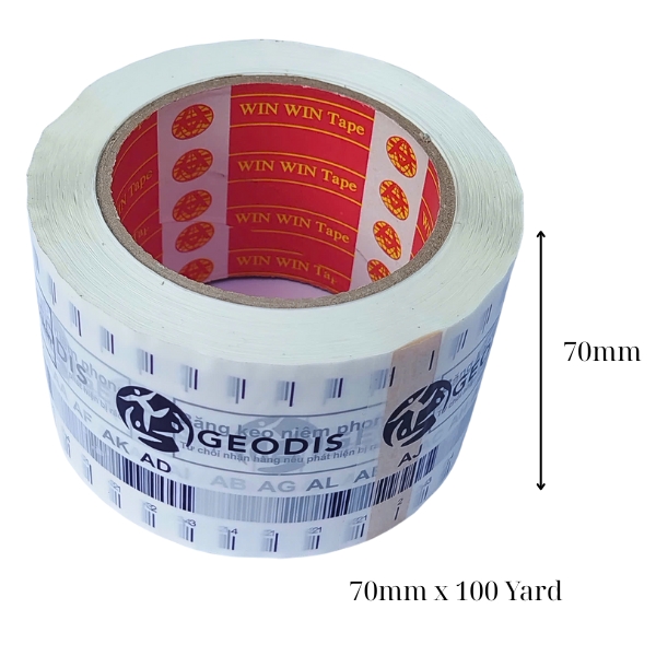 băng keo in logo Geodis