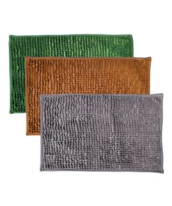 Cận cảnh bề mặt sợi san hô siêu thấm hút của thảm san hô màu xám lông chuột.